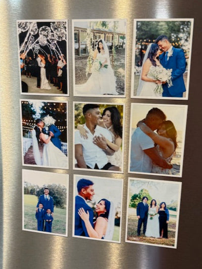 Custom Vinyl Photo Magnets - Set of 9 (2.5x3.5”)